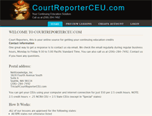 Tablet Screenshot of courtreporterceu.com